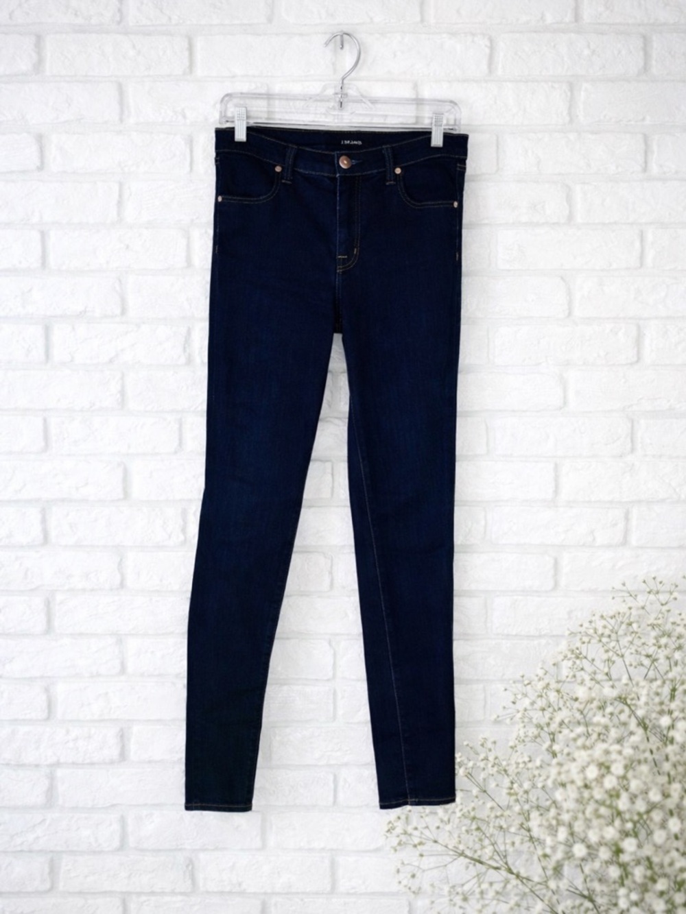 J Brand Maria High Rise Skinny Jeans in After Dark Wash Size 28